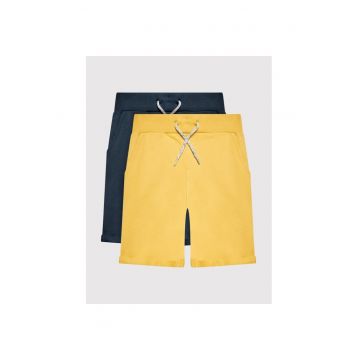 Set 2 perechi pantaloni copii -  557077 - Bleumarin/Galben - Bumbac