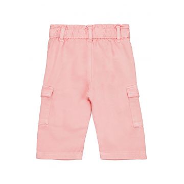 Blugi cargo cu talie elastica