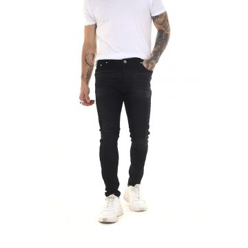 Blugi skinny fit cu detalii cu aspect decolorat Madison Blugi skinny fit cu detalii cu aspect decolorat Madison