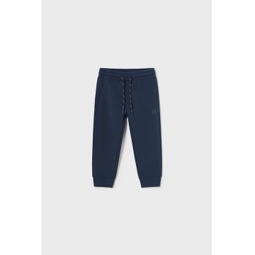 Pantaloni de trening din amestec de bumbac cu snur