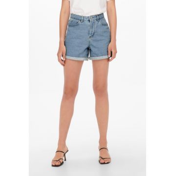 Pantaloni scurti din denim cu talie inalta Vega
