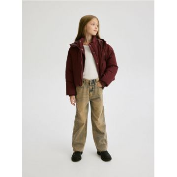 Reserved - Blugi wide leg - bej