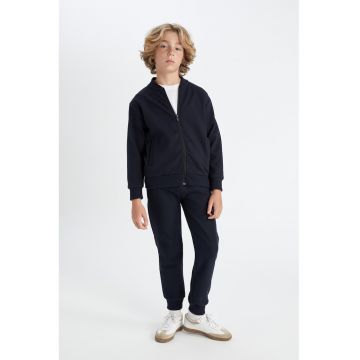 Pantaloni de trening cu snur de ajustare si buzunare laterale