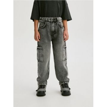 Reserved - Pantaloni classic denim regular - gri