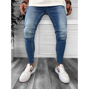 Blugi barbati conici albastri 10542  P19-2.1