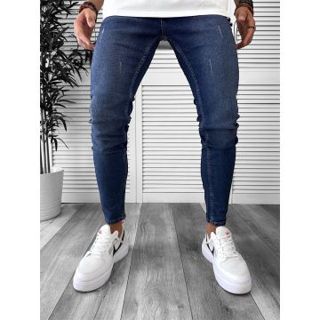 Blugi barbati conici albastri DEF600  D3-1.4 Blugi barbati conici albastri DEF600  D3-1.4