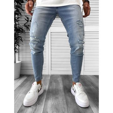 Blugi barbati conici albastri 712 M3-4.3