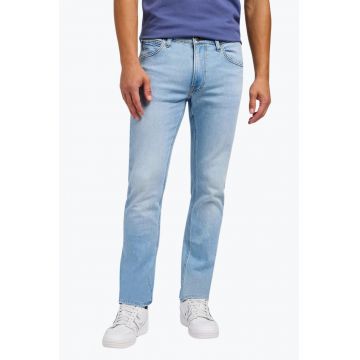 Blugi barbati Daren Zip Fly cu croiala Regular Straihht si talie medie albastru deschis 60917