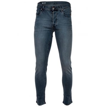 Blugi slim-fit cu model 5 buzunare - Albastru