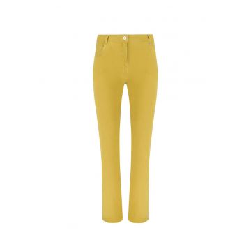 Blugi slim fit cu talie inalta