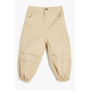 Pantaloni relaxed fit din bumbac