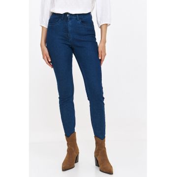 Blugi skinny cu talie inalta Blugi skinny cu talie inalta