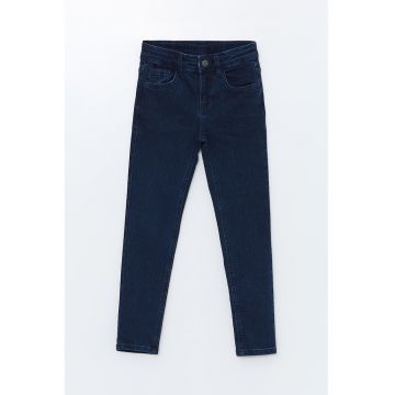 Blugi skinny cu talie inalta