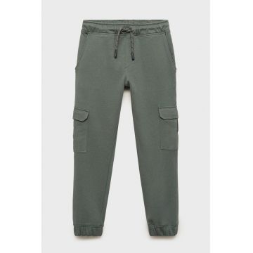 Pantaloni de trening cargo din bumbac