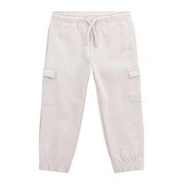 Pantaloni de trening cargo din bumbac cu snur de ajustare