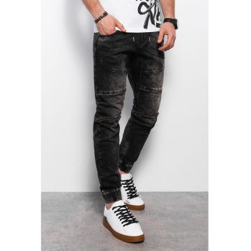 Blugi jogger cu snur Blugi jogger cu snur