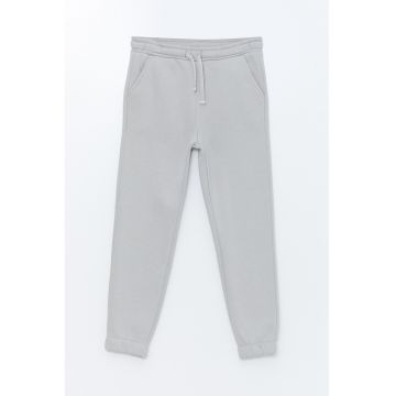 Pantaloni de trening cu snur de ajustare si buzunare oblice