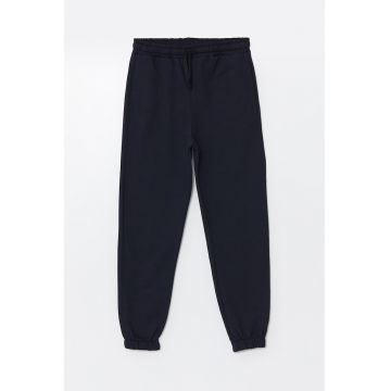 Pantaloni de trening din amestec de bumbac cu buzunare laterale