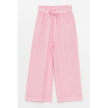 Pantaloni din lyocell cu snur de ajustare