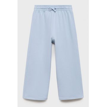 Pantaloni evazati din bumbac cu talie elastica