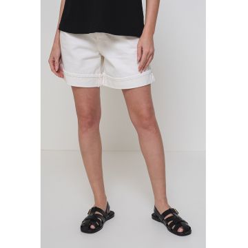 Pantaloni scurti din denim cu model uni