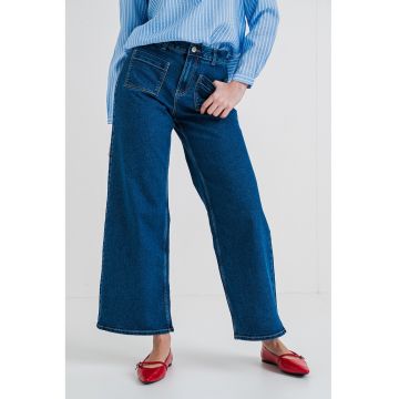 Blugi ampli Kayla - Albastru inchis