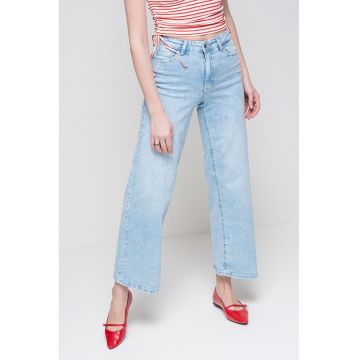 Blugi crop drepti de denim