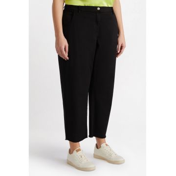 Blugi crop mom-fit