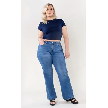 Blugi dama evazati marimi mari  albastri P603-5 M10 16961