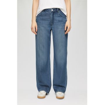 Blugi lejeri cu talie inalta - Albastru