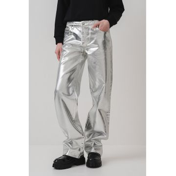 Blugi relaxed fit cu buzunare