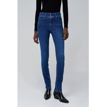 Blugi skinny cu talie inalta si tehnologie Push In Secret