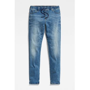 Blugi slim fit cu aspect decolorat 3301