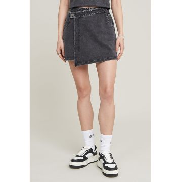 Fusta-pantalon din amestec de bumbac organic