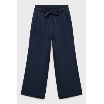 Pantaloni ampli cu snur - din lyocell