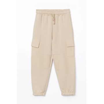 Pantaloni cargo de trening cu snur