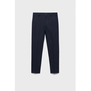 Pantaloni conici din amestec de in