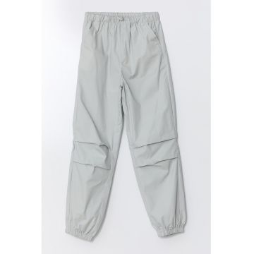 Pantaloni cu talie inalta si buzunare oblice