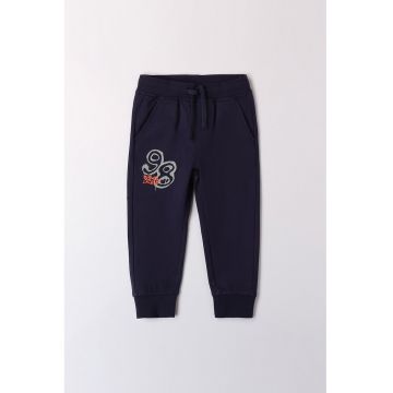 Pantaloni de bumbac cu text