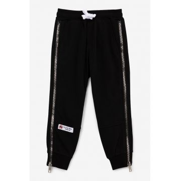 Pantaloni de trening cu fermoare laterale