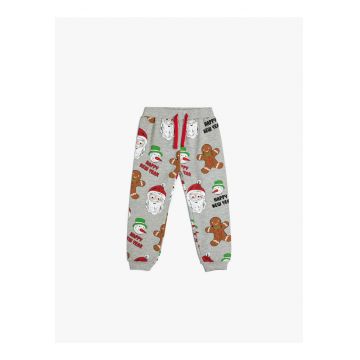 Pantaloni de trening cu model de Craciun