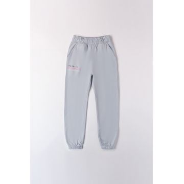 Pantaloni de trening de bumbac cu buzunare laterale