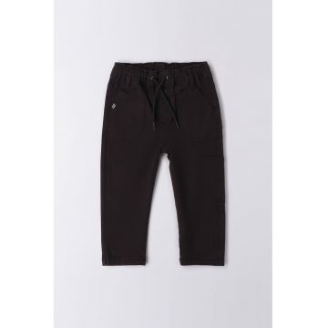 Pantaloni de trening din amestec de bumbac cu snururi