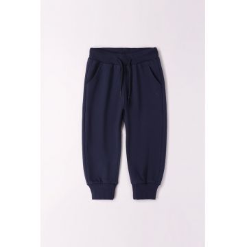 Pantaloni de trening din bumbac cu snururi