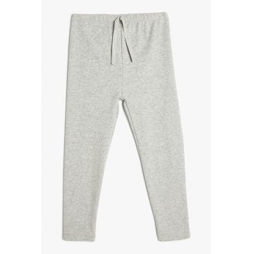 Pantaloni de trening regular fit din amestec de bumbac