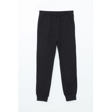 Pantaloni din amestec de bumbac cu snururi