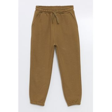 Pantaloni din amestec de bumbac cu talie ajustabila