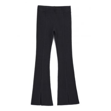Pantaloni striati cu slituri frontale