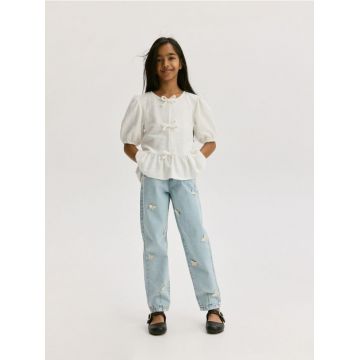 Reserved - GIRLS` JEANS TROUSERS - albastru