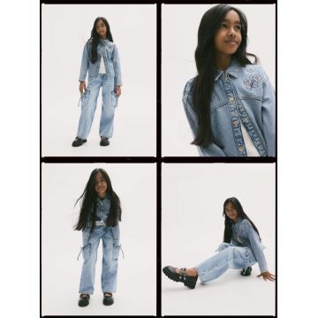 Reserved - GIRLS` JEANS TROUSERS - albastru